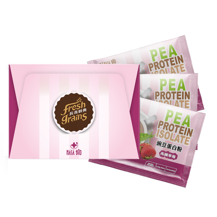 【NASA BIO】豌豆蛋白粉 高纖草莓 3入盒裝