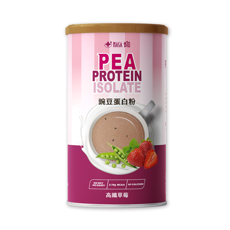 【NASA BIO】豌豆蛋白粉  高纖草莓 500g/罐
